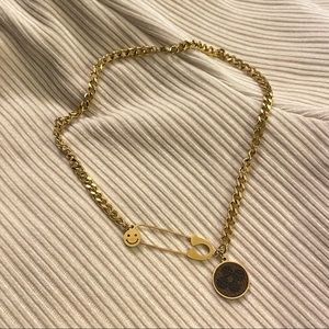 Authentic reworked monogram necklace